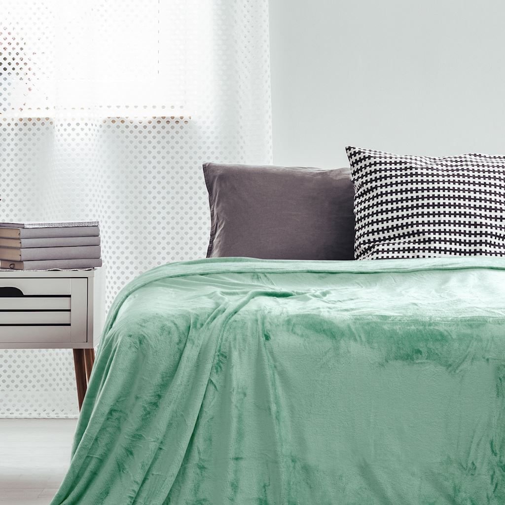 DecoKing Koc z mikrofibry 220x240 BLA/MIC/PEPP/220