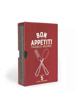 Designworks Ink Zestaw 5 notatników na przepisy Bon Apettit - Designworks Ink