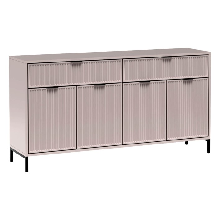 Duża komoda frezowana LS-1 / Cashmere