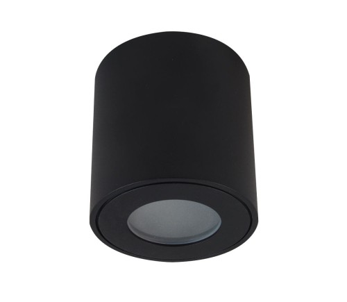 Zdjęcia - Żyrandol / lampa Fara IP54 lampa sufitowa tuba czarna do łazienki 
