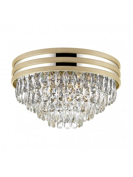 Zuma Line Lampa sufitowa C0525-05A-P7D7 czarny,złoty kryształ,metal