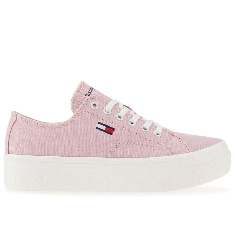 Buty Tommy Jeans Lace-Up Flatform EN0EN02173-TH2 - różowe
