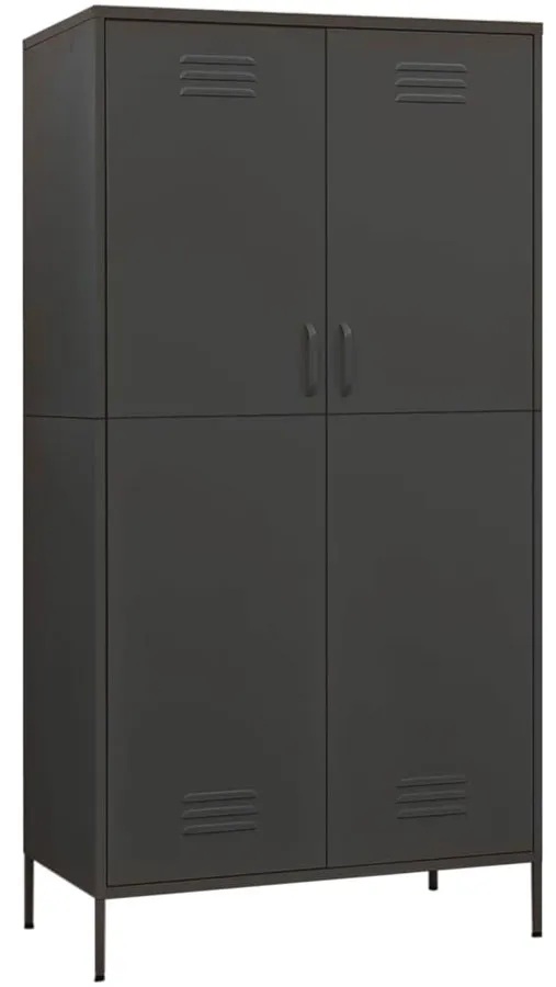Elior Stalowa szafa gospodarcza dwudrzwiowa antracyt C7-G10