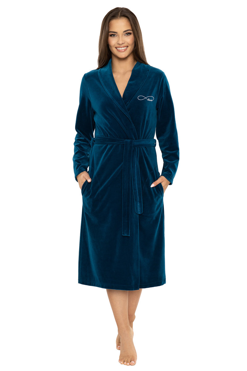 Vivisence 5022 ciemny turkus XL Nocna szlafrok