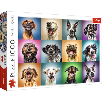 Trefl puzzle Zabawne psie portrety