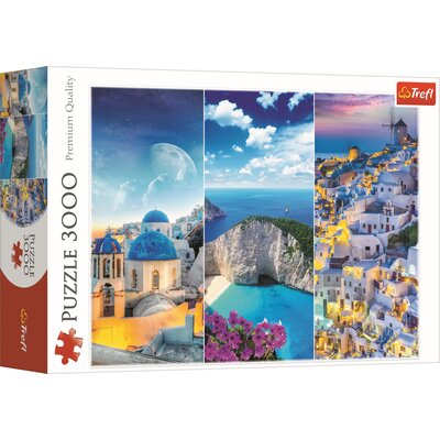 Trefl Puzzle 3000el Greckie Wakacje pudełko