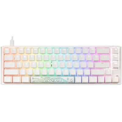 Ducky One 3 Classic Pure White SF Klawiatura Gamingowa RGB LED - MX-Blue (US)