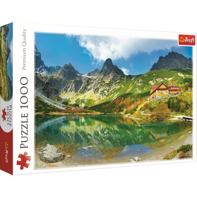 Trefl Puzzle 1000 elementów Schronisko nad Zielonym Stawem Tatry