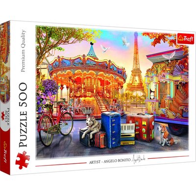Puzzle 500 Wakacje w Paryżu TREFL