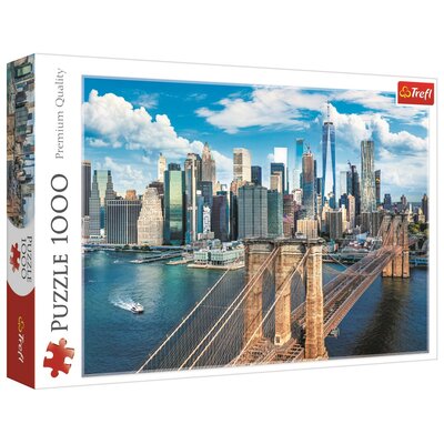 Trefl PAP Puzzle 1000 Most Brookliński , Nowy Jork, USA 10725 - PAP