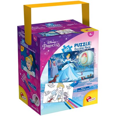 Lisciani Giochi 86207 Disney a Tub Mini 60-Cenerentola puzzle dla dzieci, wielokolorowe 86207