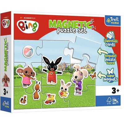 TREFL 93165 Puzzle magnetyczne - Zabawny świat Binga