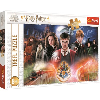 Trefl Tajemniczy Harry Potter Puzzle 300 Elementów Warner o Wysokiej Jakości Nadruku dla Dzieci od 8 lat 23001