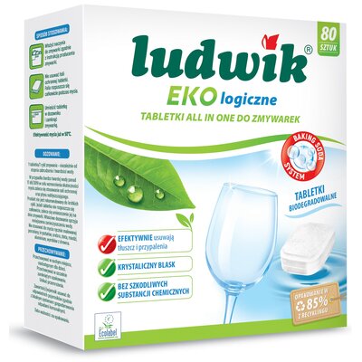 Tabletki ekologiczne do zmywarek Ludwik All in One 80 szt.  od 89 zł!