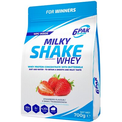 Whey 6pak 6PAK, Odżywka białkowa, Milky Shake 700 g