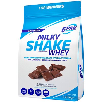 Whey 6pak 6PAK, Odżywka białkowa, Milky Shake 1800 g