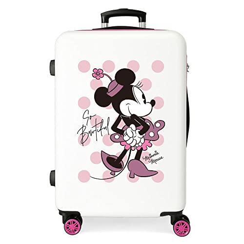Disney Have a Good Time Minnie So Beautiful Średniej walizce Różowy 46x65x23 cms Sztywne zapięcie z boku 56L 3 kg 4 koła Podwójne, Różowy, Talla única, średnia walizka