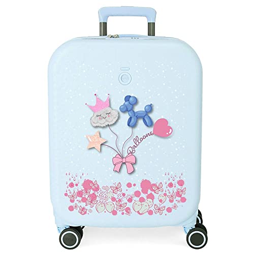 Enso Balloons Walizka kabiny Turkusowy 40x55x20 cms Twarde mocowanie ABS Wbudowany 37L 3,22 kg 4 koła Podwójne Bagaż Ręczny, niebieski, Talla única, Walizka kabinowa