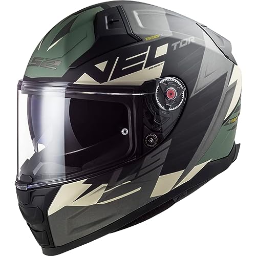 LS2, kask motocyklowy Vector II Absolute Mat Black Silver, XXS
