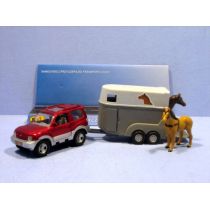 Hipo Auto metal.z przyczepą pod kloszem