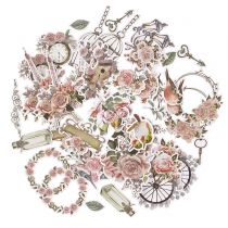 Kształty papierowe love Paris 44 szt.