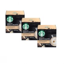 Starbucks Dolce Gusto Latte Macchiato Kawa w kapsułkach Zestaw 3 x 129 g