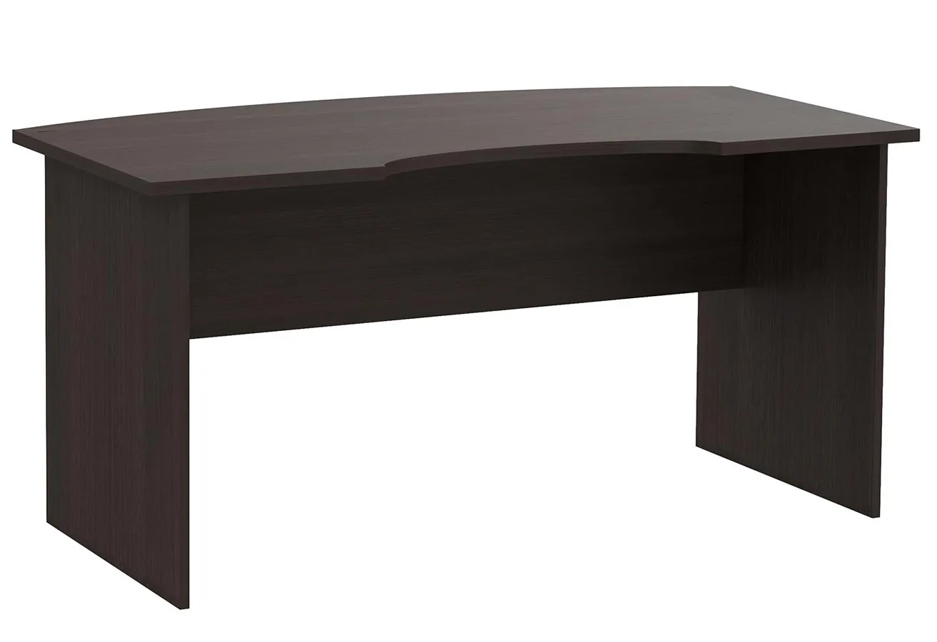 Elior Ciemnobrązowe długie biurko do pracy wenge N9-K28