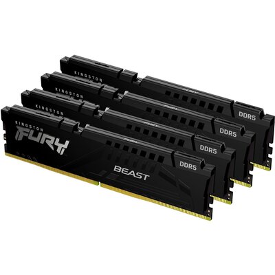 KINGSTON FURY Beast 128GB 5200MT/s DDR5 CL40 DIMM Kit of 4 Black XMP