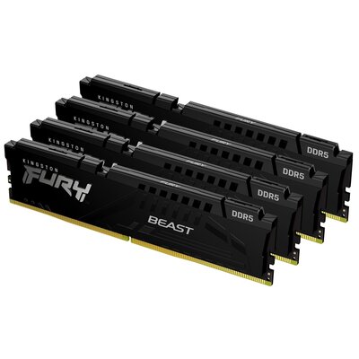 KINGSTON FURY Beast 64GB 5600MT/s DDR5 CL40 DIMM Kit of 4 Black XMP