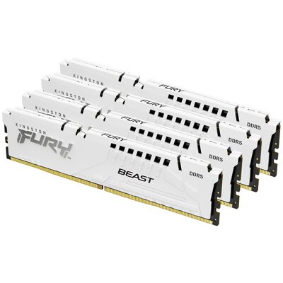 KINGSTON FURY Beast 64GB 5600MT/s DDR5 CL40 DIMM Kit of 4 White XMP