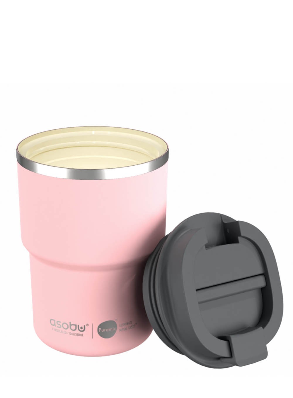 Kubek termiczny Asobu Coffee Express Tumbler 0,36 l - pink