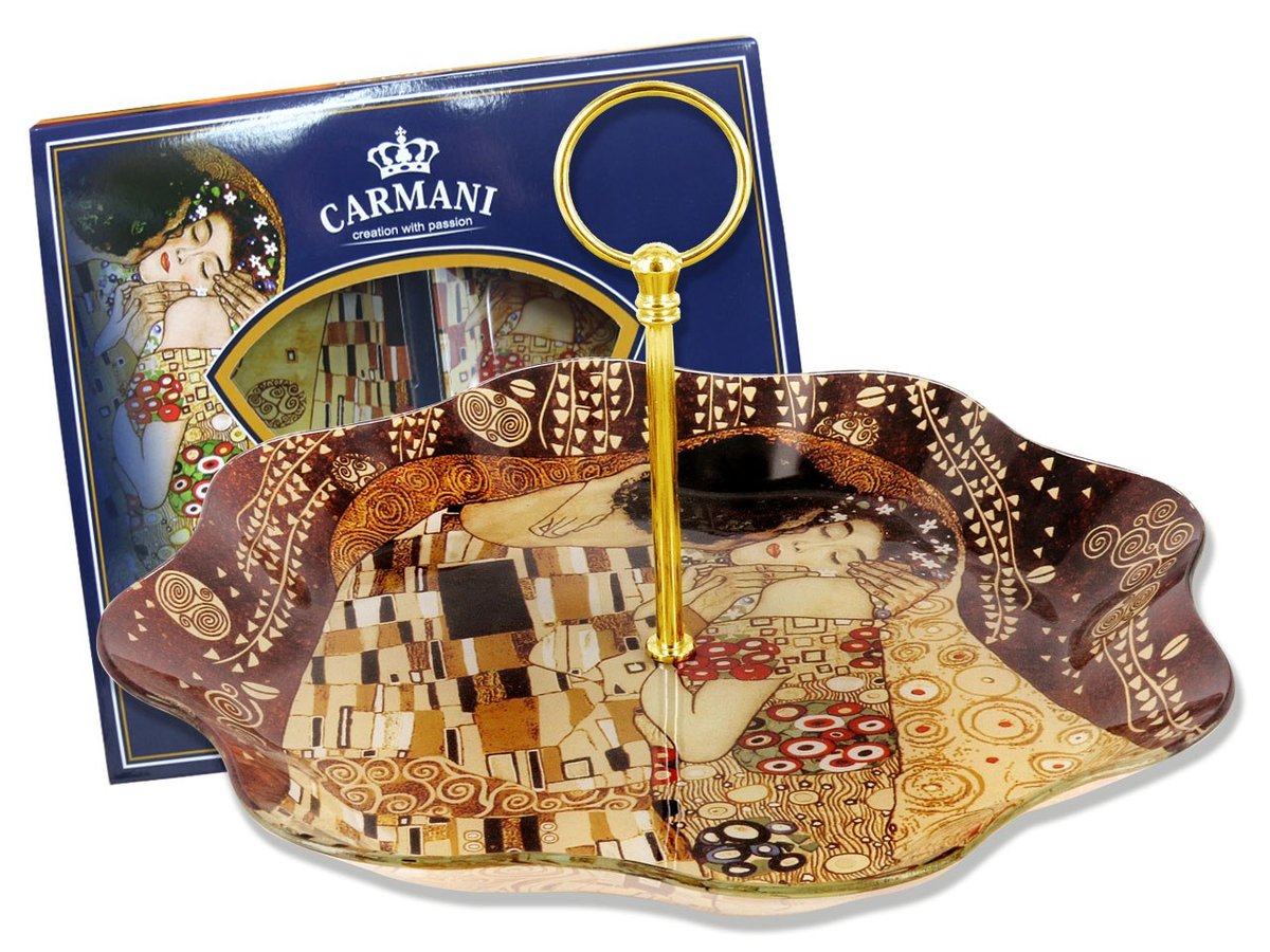 Carmani Talerz dekoracyjny G Klimt Kiss 198-8091 198-8091
