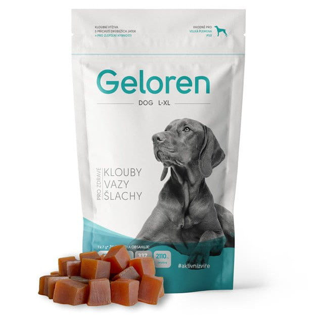 GELOREN Dog Large żelki wspomagające stawy dla dużych psów 420g (60szt)