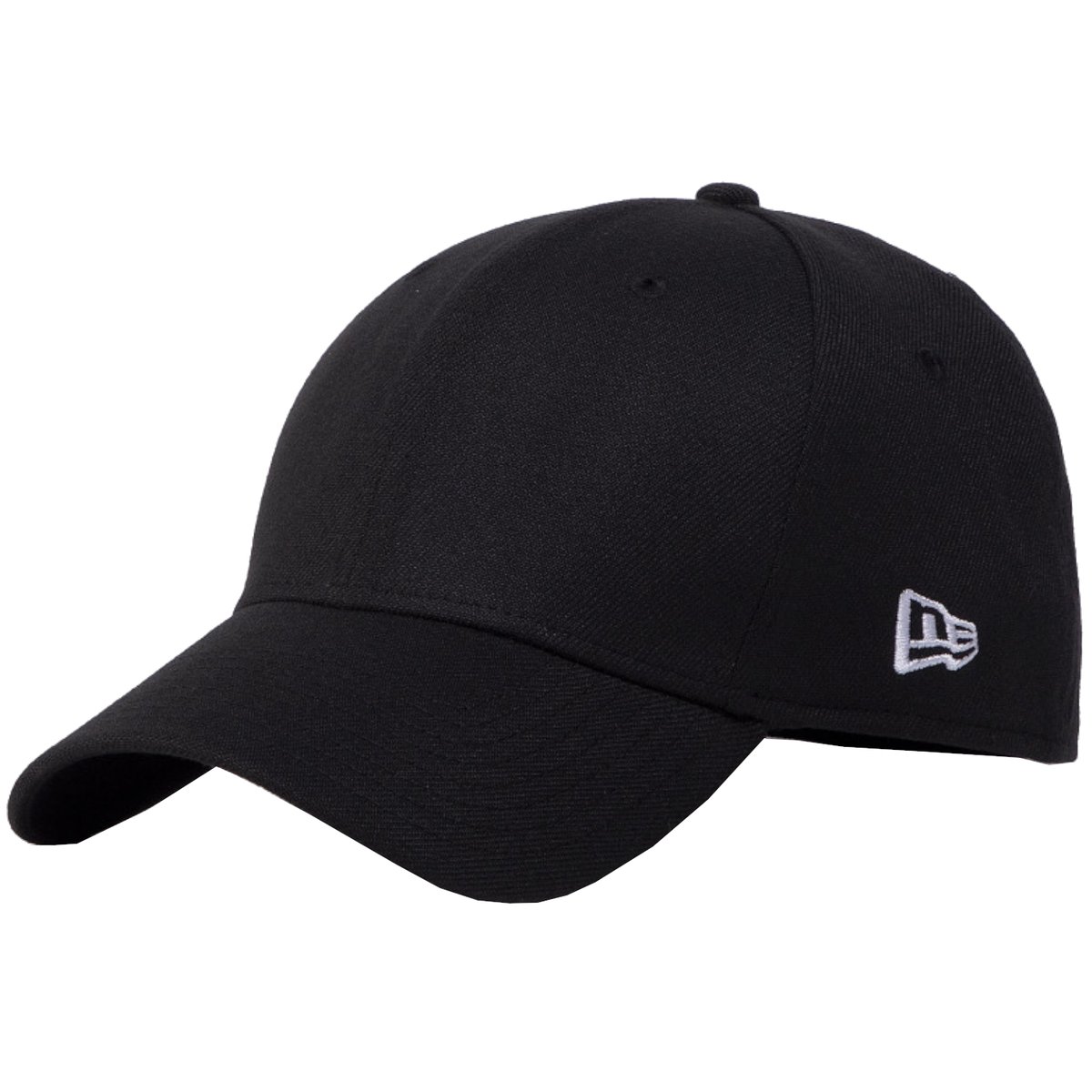 New Era Flag Basic Cap 11086491, Mężczyzna, Czapka z daszkiem, Czarny