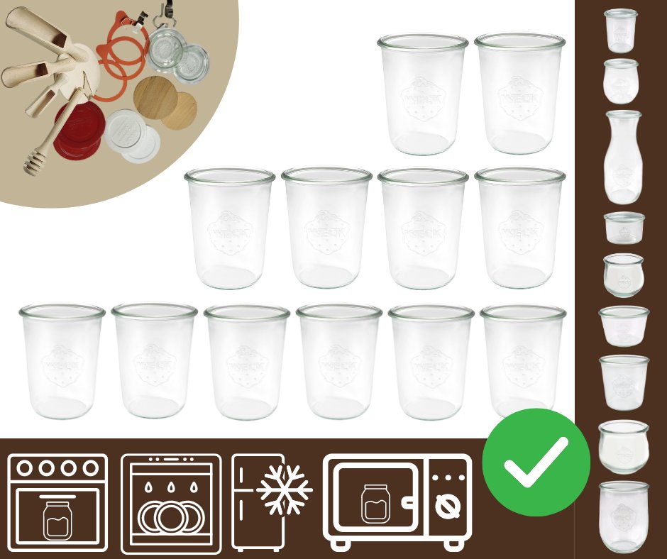 Słoiki WECK 12szt/ żaroodporny słoik 850ml MOLD / Wamar-Sosenka