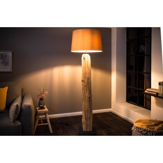 Invicta Interior Lampa stojąca Wood Silhouette beżowa (i-17320)