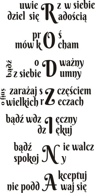 Napis na ścianę naklejka 150x75cm wybór koloru cytat - Rodzina - 120