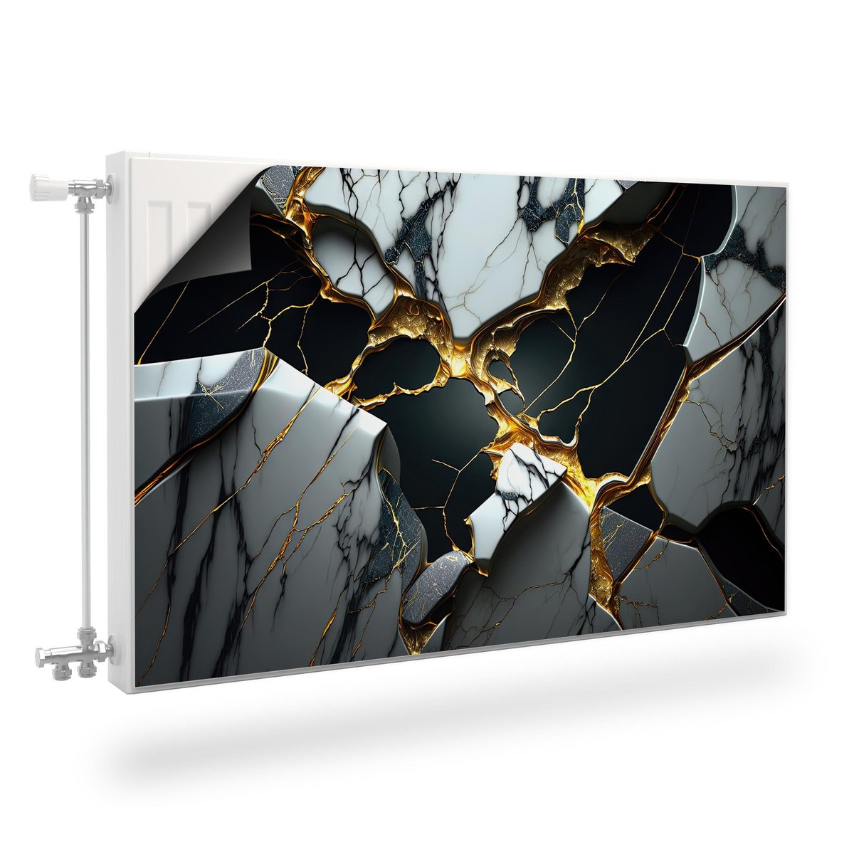 Maskownica MAGNETYCZNA Grzejnika MARMUR Abstrakcja Efekt 3D 120cm x 60cm