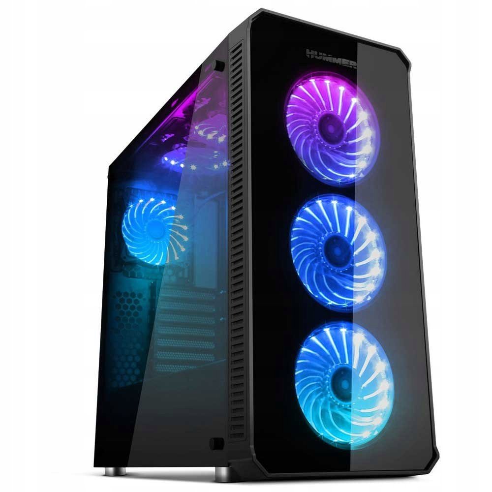Obudowa NOX Hummer TGX Rainbow EATX Mid Tower RGB