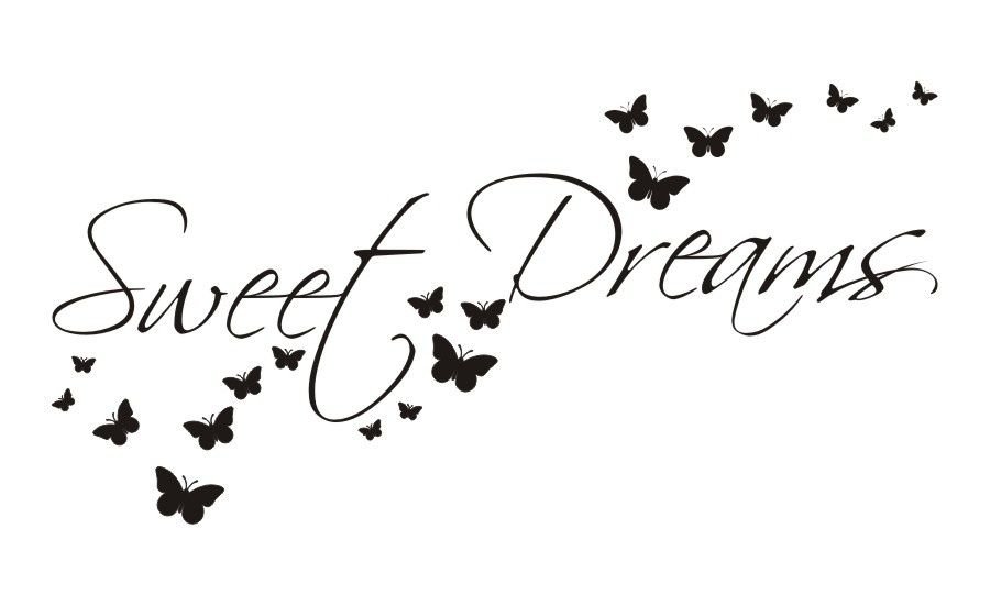 Napis na ścianę naklejka 150x75cm wybór koloru - Sweet Dreams - 48