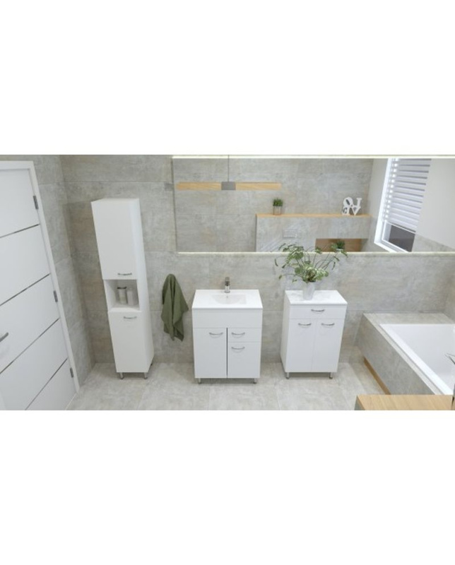 Lavita Basic Barato 600 Szafka podumywalkowa 60x39x87 cm biały połysk 5900378314455 - odbiór osobisty: Kraków, Warszawa