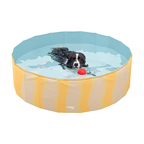 AQPET AqpetFriends Plastikowy basen dla psa Zwierzęta składane ogrodowe 80x20 (ØxH) Fantasy Sea