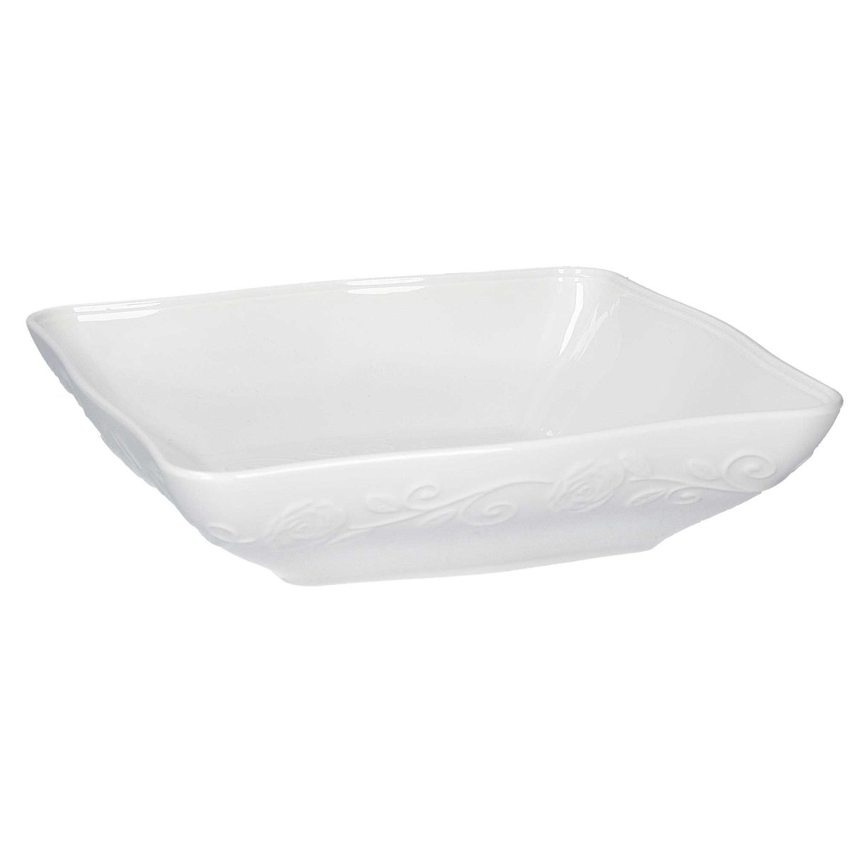 Zestaw 6 Misek Kwadratowych Płytkich 22 Cm Florentina La Porcellana Bianca