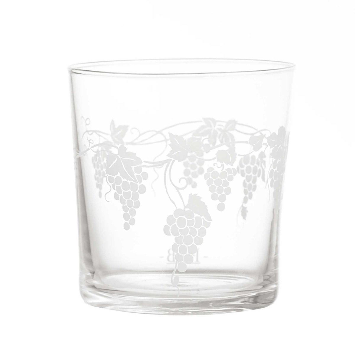 Zestaw 6 Szklanek Z Grubym Dnem Winogrono 350 Ml Babila La Porcellana Bianca