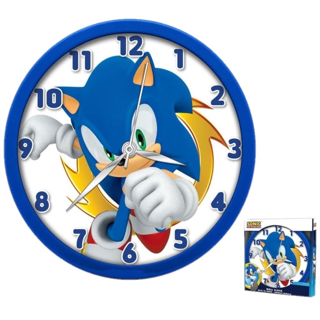 Zegar ścienny dziecięcy Sonic wiszący