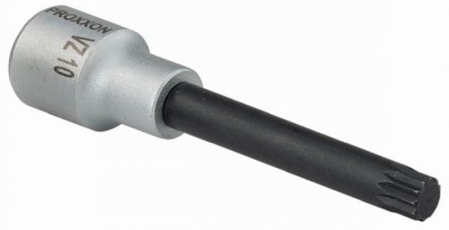 Proxxon 23370 wielozębowa XZN zastosowania Bit vz6 orzechowe długość 100 MM napęd 12,5 MM (1/2