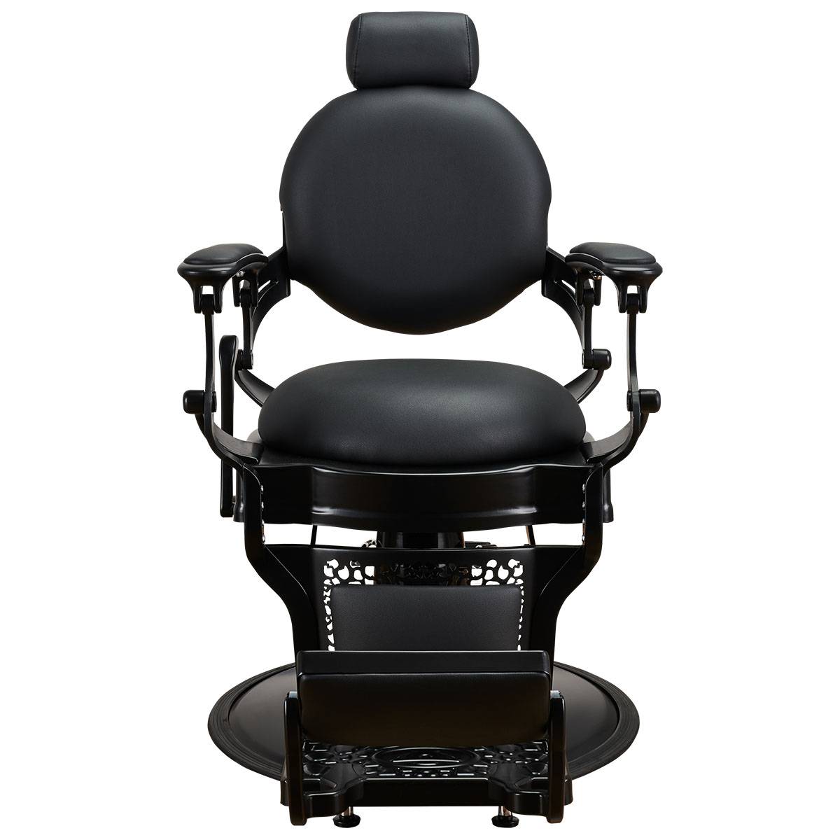 Fotel barberski SOLOMON Ayala czarny – express