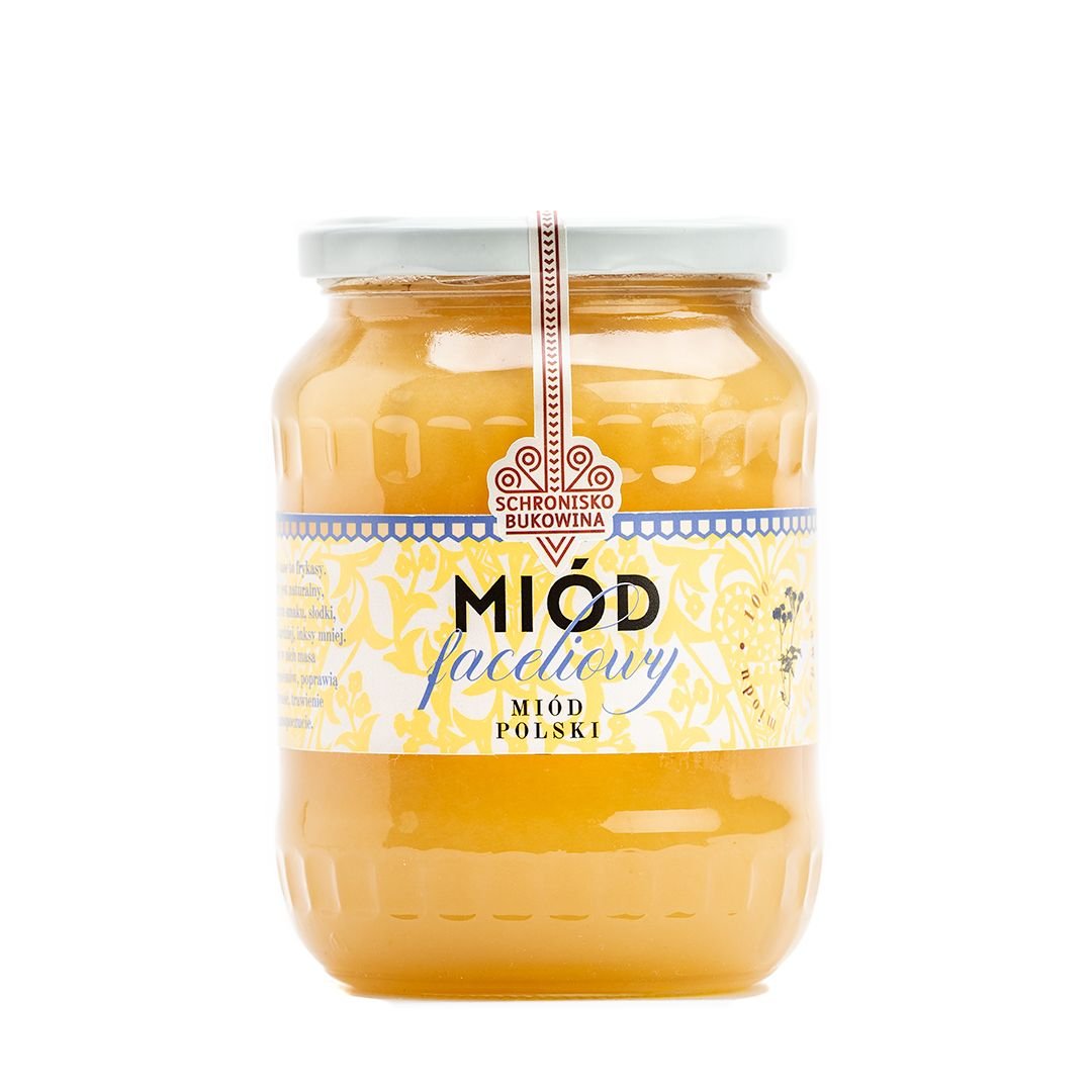 Miód faceliowy 710 ml/1kg  -Schronisko Bukowina