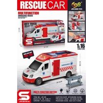 Ambulans ze światłem i dźwiękiem 1:16 Maksik
