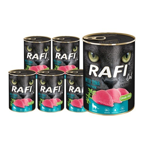 Dolina Noteci Rafi Cat Adult z tuńczykiem mokra karma dla kotów sterylizowanych waga 12x400 g